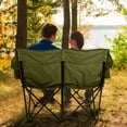 thumbnail image 2 of Wakeman Outdoor Double Camping Chair - Camp Loveseat with Carry Bag, Olive, 2 of 7