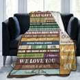 thumbnail image 5 of to My Daughter Blanket from Mom Dad Flannel Throw Blankets for Couch Bedroom Sofa Warm Girl Birthday Gifts 80x60in, 5 of 6