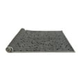 thumbnail image 2 of Ahgly Company Indoor Round Abstract Gray Modern Area Rugs, 4' Round, 2 of 4