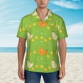 thumbnail image 4 of Fotbe Funny Chicken Hawaiian Shirt for Men Unisex Summer Beach Casual Short Sleeve Cotton Linen Button Down Shirts-Medium, 4 of 9