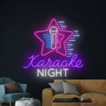 thumbnail image 4 of Handmadetneonsign Karaoke Night Wall Art, Record Studio Wall Decor, Microphone Music Wall Decor, 4 of 5