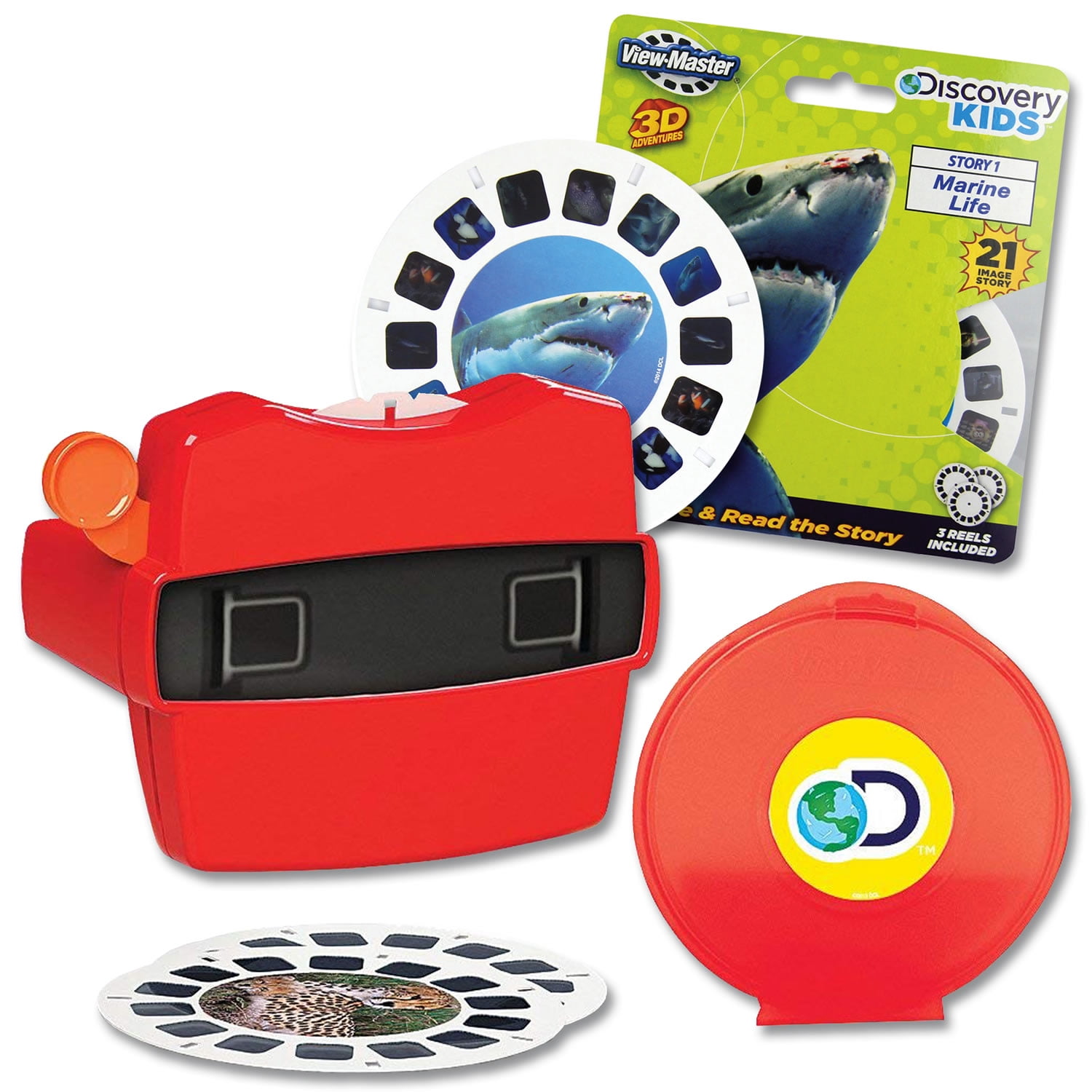 2 3D Reels Fish Shark NEW Discovery Kids MARINE LIFE View-Master SET Viewer 