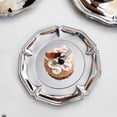thumbnail image 5 of Yvsxxv Stainless Steel Dessert Tray Round Serving Tray French Style Jewelry Tray for Cuisines Snack Candy Perfume Cosmetic, 5 of 6