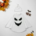 thumbnail image 4 of 1-6T Toddler Girls Boys Halloween Costumes Ghost Face Cloak, Esho Kids Halloween White Cape with Hat Outfits, 4 of 8
