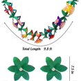 thumbnail image 2 of 2PCS Paper Garland Decorations, Hibiscus Garland Tissue Flower Banner Tropical Paper Flowers Luau Party Decorations, 2 of 5