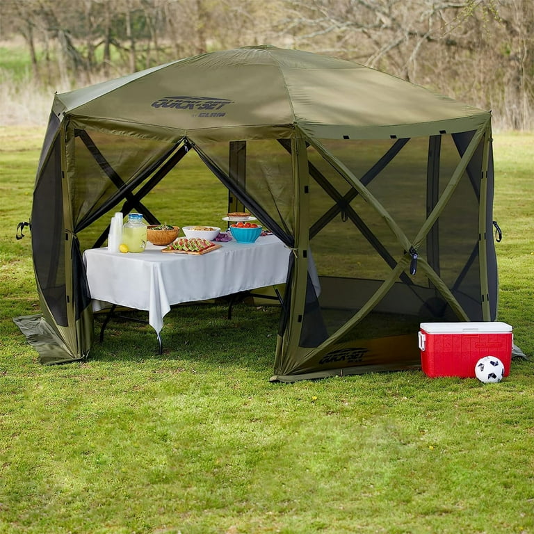 CLAM Quick-Set Pavilion Pop-Up Tent, Portable Easy Set-Up, Camping