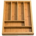 thumbnail image 4 of Bamboo Expandable Cutlery and Utensil Drawer Organizer by HMP, Adjustable Drawer Organizer, 4 of 5