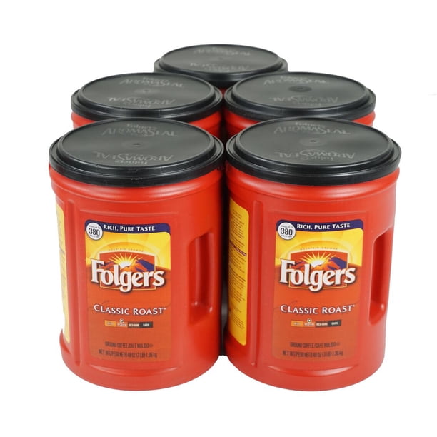 Folgers Coffee, Classic(Medium) Roast, 48 Ounce x 5 Pack