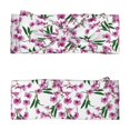 thumbnail image 2 of Daiia Orchids Flowers Printed Handmade Baby Headbands Soft Stretchy Hair Bands with Bows for Newborn Infant Baby Toddler Girls, 2 of 5