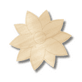 thumbnail image 2 of Unfinished Wood Etched Poinsettia Shape 18" / 1/4", 2 of 2