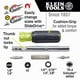 thumbnail image 3 of Kit de herramientas HVAC Klein Tools 80049 con destornillador de bolsillo 3 en 1, 3 of 9