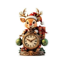 Acrylic Santa Claus Christmas Ornaments, Christmas Santa Riding Bike Ornaments for Christmas Tree Hanging, Biker Santa Funny Christmas Tree Ornaments for Home Tree Decor Car Mirror Accessories