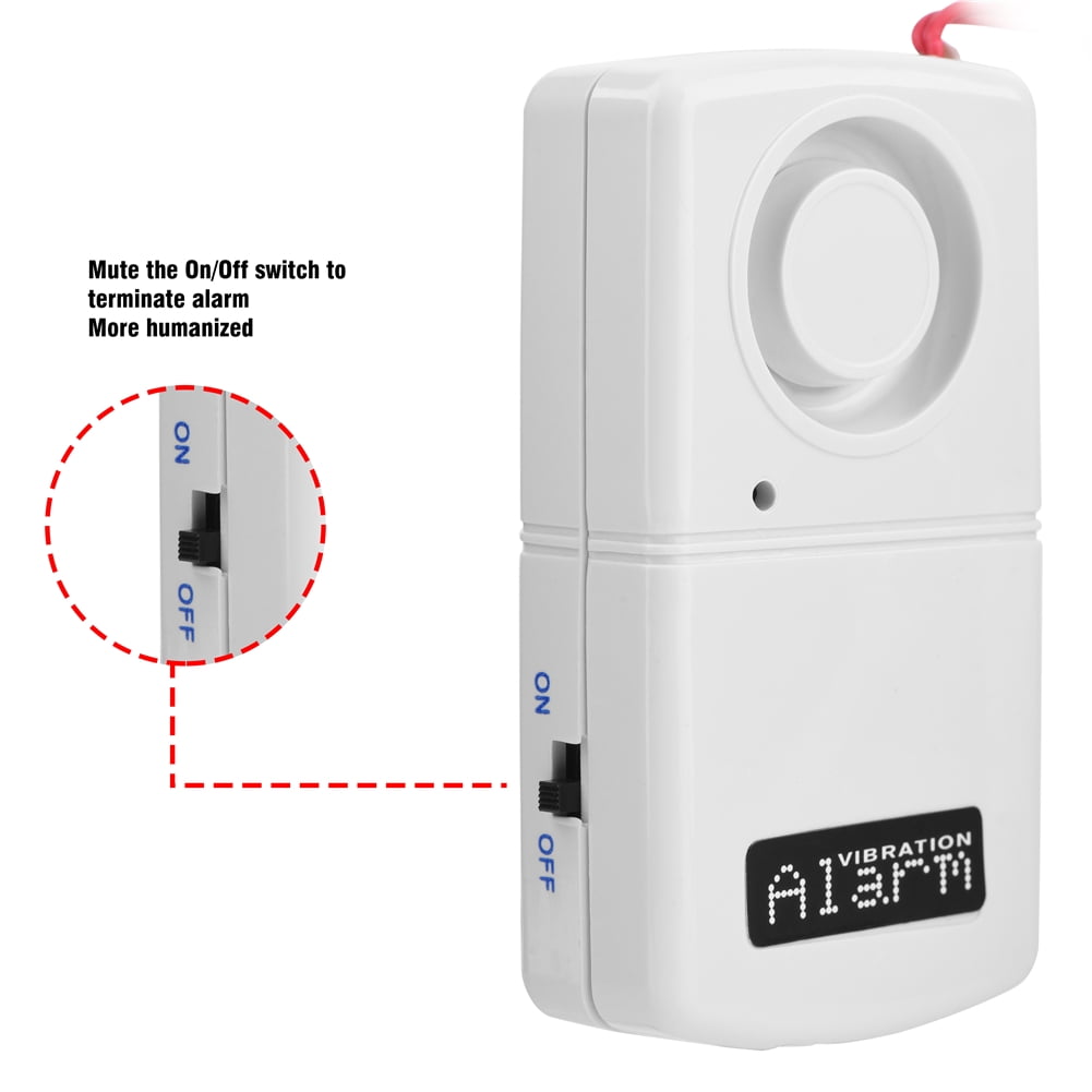 Tebru 120db 9V Low Power Home Security Alarm Automatic Burglar Alarm Sensor Door Window Sensor, burglar alarm, magnetic alarm