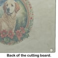 thumbnail image 3 of Kuvasz Christmas Flowers Glass Cutting Board 12 in x 15 in, 3 of 5