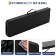 thumbnail image 2 of Kicctian 6FT Folding Outdoor Bench, Portable Outdoor Folding Benches, Durable HDPE Plastic, Metal Frame, Easy Storage & No Assembly, for Camping, Garden, Patio, Black, 2 of 7