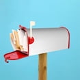 thumbnail image 5 of Mailbox Sleeve Reusable Waterproof Arc Opening With Soft Magnetic Strip Easy To Install Uv Protection 21x18 In White, 5 of 8