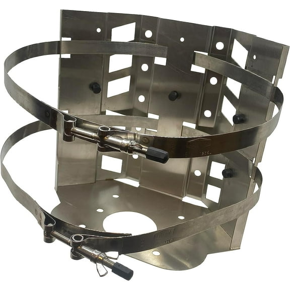20 lb Propane Tank Mount Stainless Steel Vehicle RV Marine Bracket - Overland Axis by Preece Preece Precision