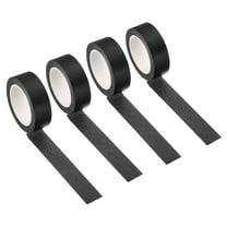 Uxcell Holographic Washi Tape 0.59 Inch x 10.93 Yards, 4 Roll Self Adhesive Masking Sticker, Black