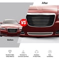 thumbnail image 6 of APS Compatible with Chrysler 300 300C 2011-2014 Lower Bumper Stainless Steel Chrome Mesh Front Grill Grille Insert R76301R, 6 of 7