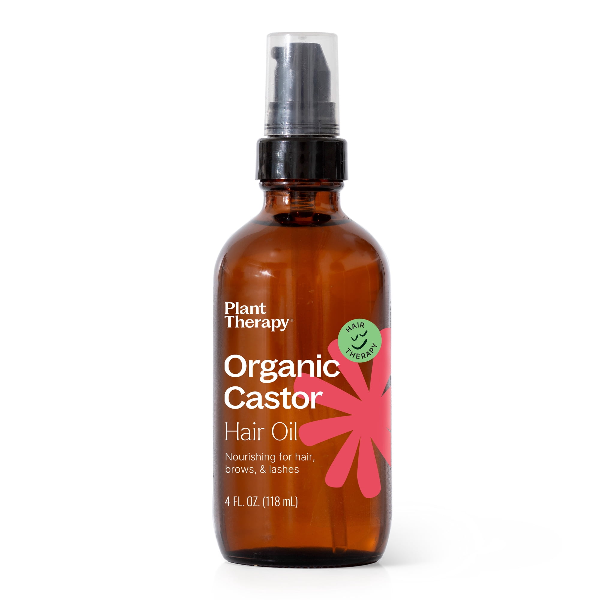 Plant Therapy Castor Oil USDA Organic Cold Pressed 100% Pure Hexane Free 4 oz