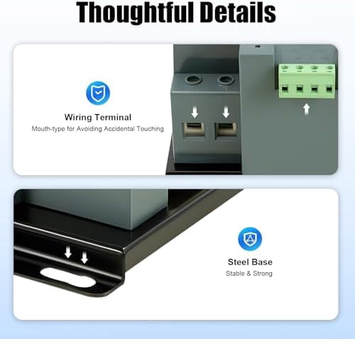 Dual Power Automatic Transfer Switch,Generator Transfer Switch,Dual Power Automatic Transfer Switch 50HZ/60HZ 2P 63A Dual Power Generator Changeover Switch 110V
