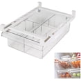 thumbnail image 1 of YekouMax Fridge Drawer Organizer, Refrigerator Organizer Bins, Pull Out with Handle, Fridge Shelf Holder Storage Box, Clear Container for Food, Drinks, Fit for Fridge Shelf Under 0.6", 1 of 8