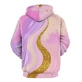 thumbnail image 3 of Pink Purple Gold Marble Art Men's Women New Sweatshirt Hoodie Men's Plus Size Sweatshirt Hooded Sweatshirt 3d Printed Street Men's Cloth, 3 of 6