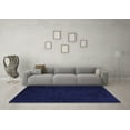 thumbnail image 3 of Ahgly Company Machine Washable Indoor Rectangle Abstract Blue Modern Area Rugs, 7' x 10', 3 of 4