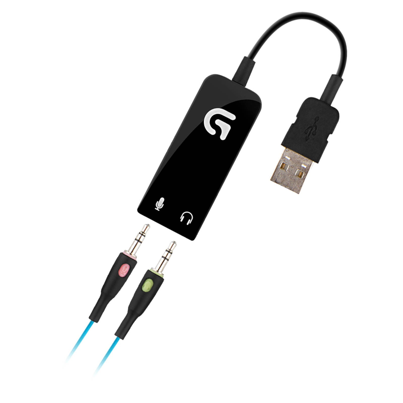 Restored Logitech G430 Surround Sound Gaming Headset (Black/Blue) (Refurbished) -