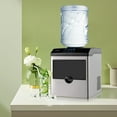Costway 2in1 Stainless Steel Countertop Ice Maker Water Dispenser