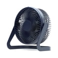 thumbnail image 1 of Rotating USB Desk Fan Portable Nightstand Tabletop Cooling Device Quiet Operation Work Office Dorm RV Truck Personal Supplies Black, 1 of 1