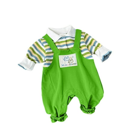 

XINSHIDE Jumpsuit Baby Newborn Infant Girls Boys Striped Cotton Autumn Long Sleeve Jumpsuit Baby Clothing