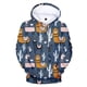thumbnail image 2 of Sudadera con capucha con estampado 3D de alpaca para niños, de manga larga, para correr al aire libre, de gran tamaño, 2 of 5