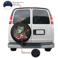 thumbnail image 4 of KAKALAD Puerto Rican Frog Guitarist Spare Tire Cover Universal Vehicle Accessories Buckle Car Tools 16”in, 4 of 6
