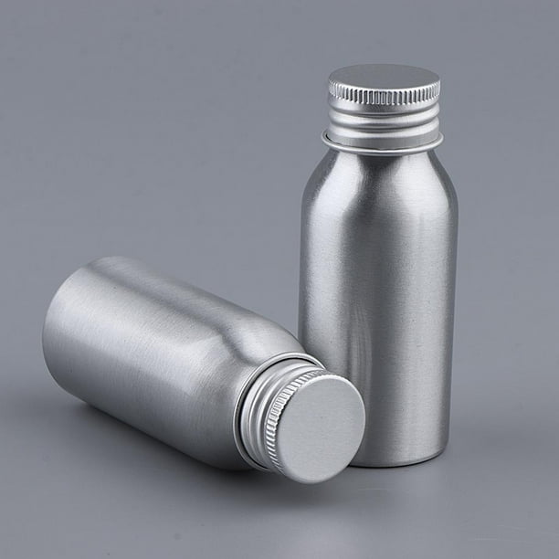 2 uds/ botella cosmética contenedor recargable para miel, , nutriente 50ml Colcomx Botella de agua de aluminio