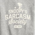 thumbnail image 3 of Peanuts - Snoopy Sarcasm Society - Toddler & Youth Crewneck Fleece Sweatshirt, 3 of 6