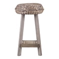 thumbnail image 2 of SEI Furniture Rutina 24" Backless Hyacinth Counter Stools in Gray (Set of 2), 2 of 3