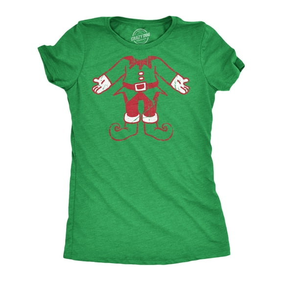 Womens Elf Body T Shirt Funny Cute Xmas Party Santas Helper Tee for Ladies Womens Graphic Tees