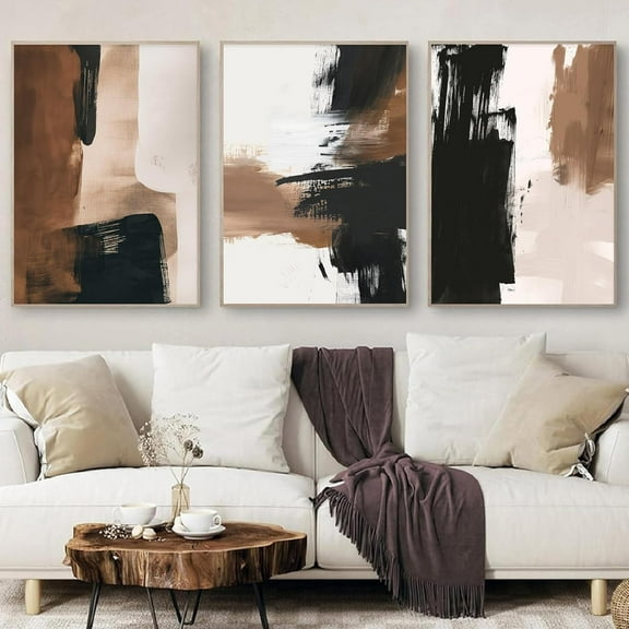 Hieng White Abstract Canvas Wall Art White Wave Textured Painting Cream Ocean Waves Canvas Wall Art Modern Abstract Artwork for Wall Modern Textured Painting 16x24inchx3pcs No Frame