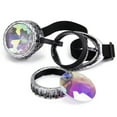 thumbnail image 2 of SAYFUT 40+Colors Goggles Retro Mosaic Kaleidoscope Rainbow Sunglasses Special Lens Men Women Designer Cosplay Goggles Glasses, 2 of 3