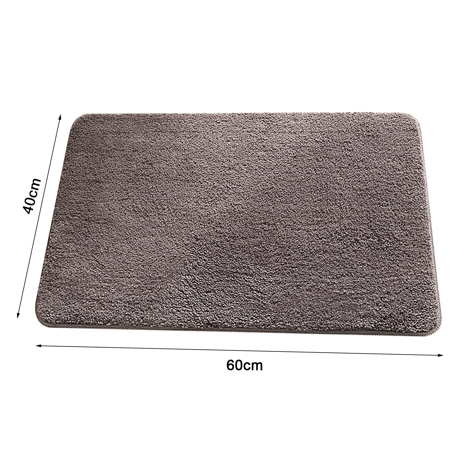 Grofry Polyester Floor Mat Good Adsorption Wide Application Exquisite  Elastic Floor Cushion for Daily Use Tan 