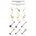 thumbnail image 4 of Sax Trumpet Trombone Wireless Microphone Instrument Pickup Receiver Transmitter Amplifier Recording Performance, 4 of 5