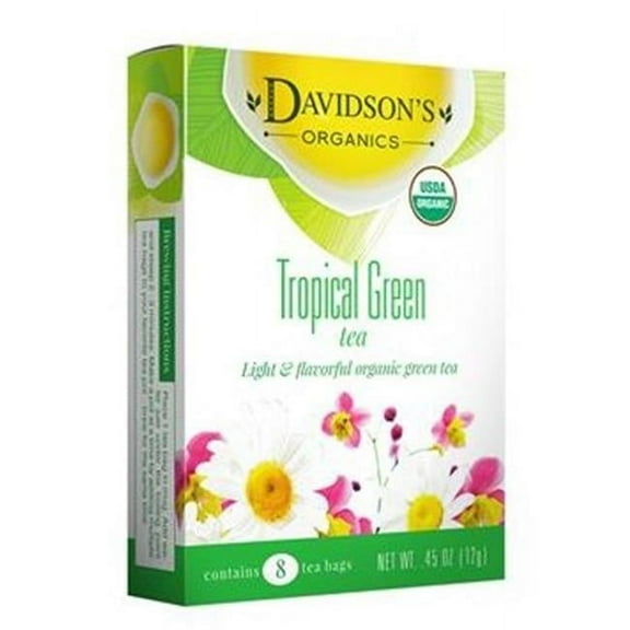 Davidson's Organics, Tropical Green, Loose Leaf Tea, 16-Ounce Bag