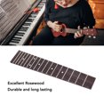 thumbnail image 3 of 17 Frets Ukulele Fretboard Rosewood Fingerboard Replacement 23in Ukulele Parts Accessories For Performance, 3 of 8