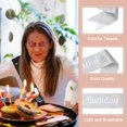 thumbnail image 3 of Uxcell It's My Birthday Glitters Sash for Women Party Favors Supplies Silver, 3 of 6