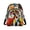 Abstract Art Dog Theme, variant on Christmas Ho Ho Decoration Sling Bag with Multiple Pockets Mini Small Crossbody Wallet for Travel, Polyester Small Sling Backpack