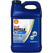 (12 pack) (12 Pack) Rotella T6 5W-40 Full Synthetic Heavy Duty Engine Oil, 2.5 gal