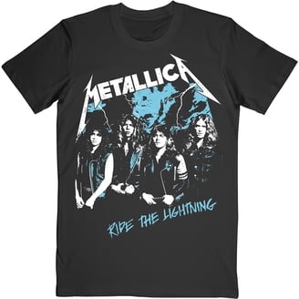 T-Shirt Officiel Metallica 'Jump In The Fire' Noir Vintage - Neuf Avec Étiquettes