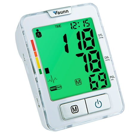 Vaunn Medical Automatic Upper Arm Blood Pressure Monitor (BPM) with (Best Blood Pressure Cuff For Nurses)