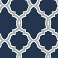thumbnail image 6 of ARDEN 4-Pack earthFIBER Outdoor Patio Dining Chair Cushion, 20x44, Rain-Proof Seat Pad, Fade-Resistant Outdoor Cushion Sapphire Blue Garden Trellis, 6 of 10